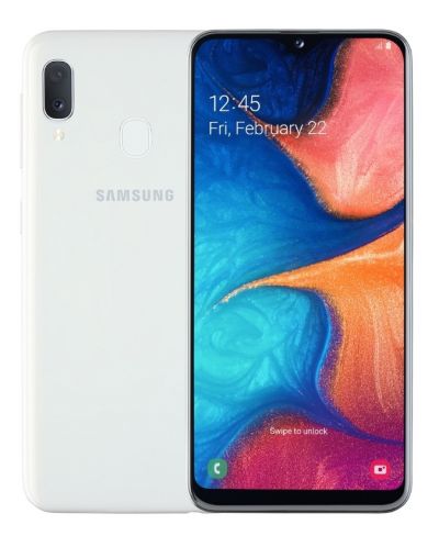 Смартфон Samsung Galaxy A20e - 5.8, 32GB, бял - 1