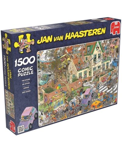 Пъзел Jumbo от 1500 части - Буря, Ян ван Хаастерен - 1