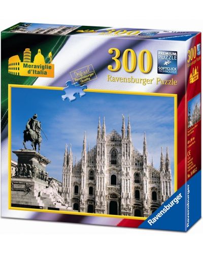Пъзел Ravensburger от 300 части - Пиаца дел Дуомо, Милано