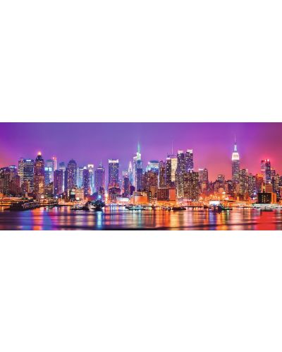 Панорамен пъзел Ravensburger от 1000 части - Светлините на Манхатън - 2
