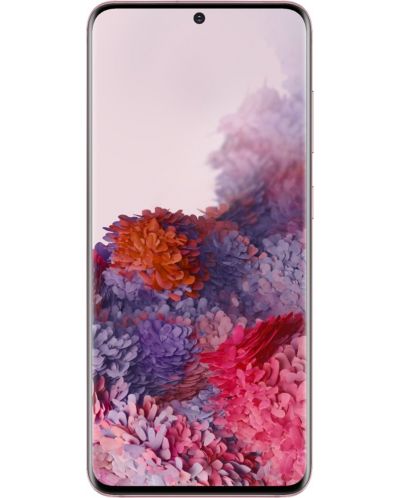 Смартфон Samsung Galaxy S20 - 6.2, 128GB, розов - 1