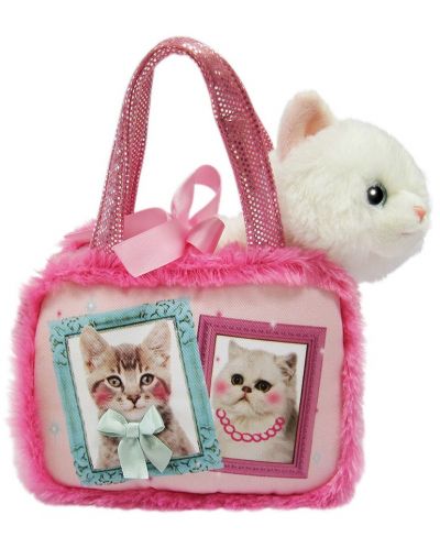 Плюшена играчка Aurora - Коте в чантичка