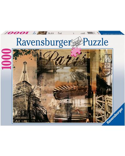 Пъзел Ravensburger от 1000 части - Спомени от Париж