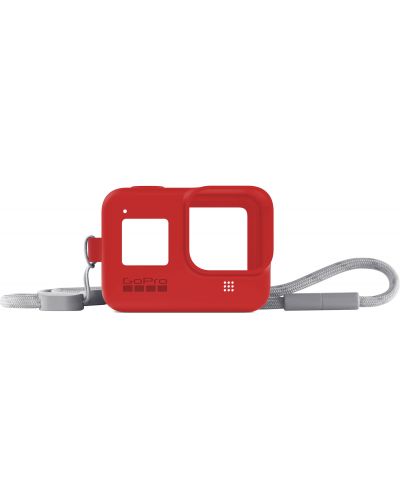 Протектор за GoPro Hero 8 - Sleeve &amp; Lanyard, червен