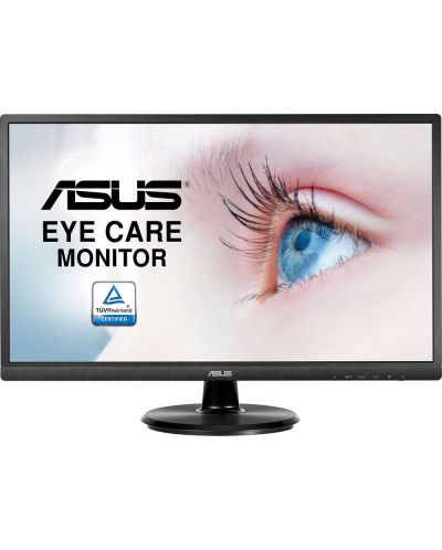 Монитор Asus Eye Care - VA249HE, 23.8", FHD VA, черен - 1