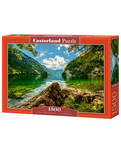Пъзел Castorland от 1500 части - Езерото Кьонигсзее в Германия - 1