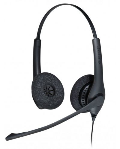 Слушалки с микрофон Jabra - BIZ 1500 Duo USB, черни - 1