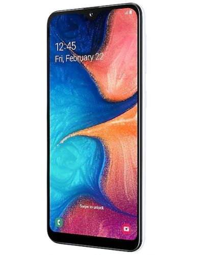 Смартфон Samsung Galaxy A20e - 5.8, 32GB, бял - 2