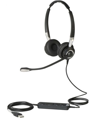 Слушалки Jabra - BIZ 2400 II Stereo, черен