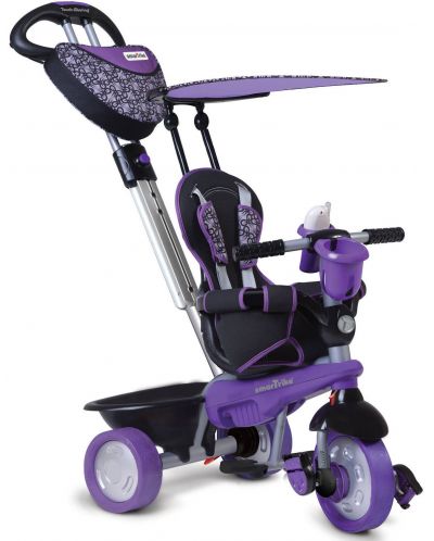 Детска триколка 4 в 1 SmarTrike Dream - Черен/Лилав