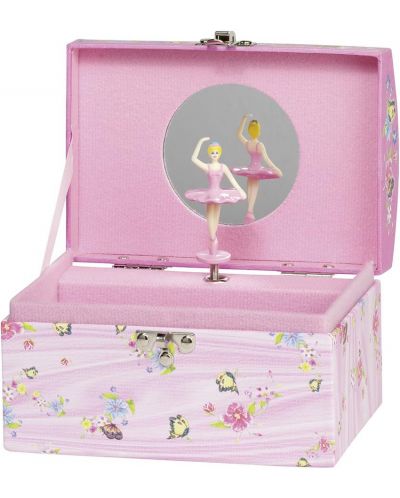 Музикална кутия Goki - Балерина с пеперуди, "Swan lake" - 1