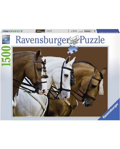 Пъзел Ravensburger от 1500 части - Елегантни коне