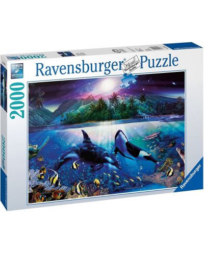 Пъзел Ravensburger от 2000 части - Косатки