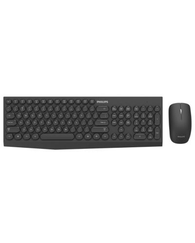 Комплект мишка и клавиатура Philips - C323,безжичен, черен - 1