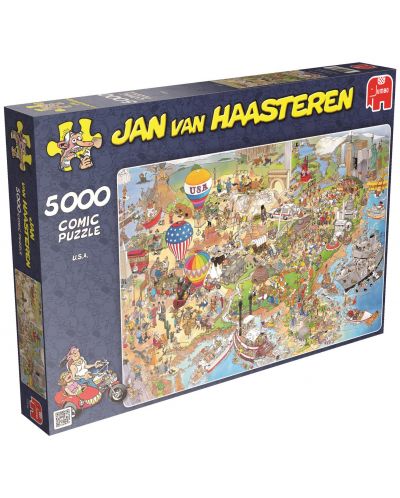 Пъзел Jumbo от 5000 части - САЩ, Ян ван Хаастерен - 1