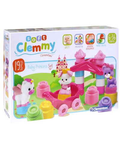 Бебешки конструктор Clementoni Clemmy - Комплект за принцеса, 19 части - 2