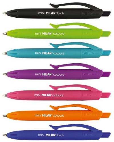 Комплект автоматични химикалки Milan - Mini P1 Touch, 7 цвята - 3
