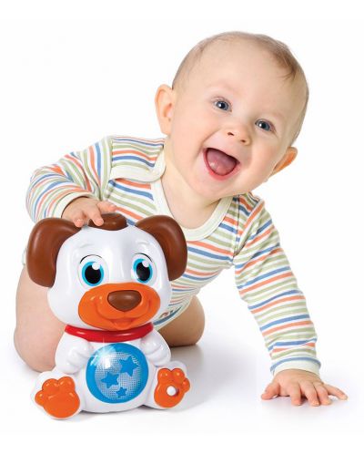 Детска играчка Clementoni Baby - Куче с въртящи очи, звук и светлина - 3