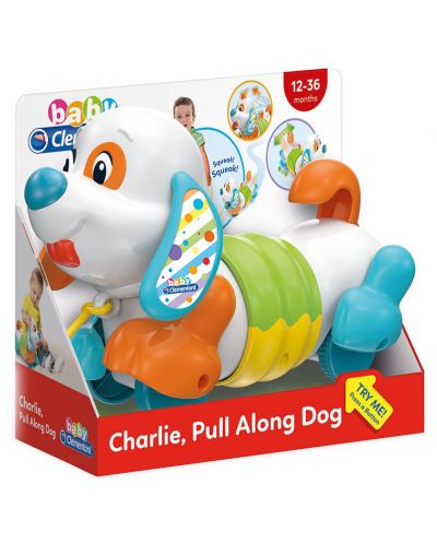 Детска играчка за дърпане Clementoni Baby - Куче Чарли, със звук - 1