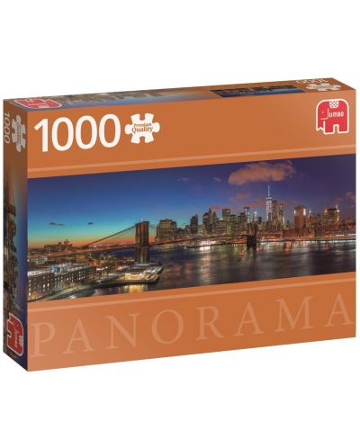 Панорамен пъзел Jumbo от 1000 части - Хъдсън бридж, Ню Йорк - 1