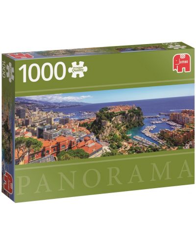 Панорамен пъзел Jumbo от 1000 части - Монте Карло, Монако - 1