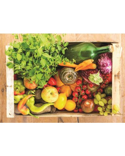Пъзел Jumbo от 500 части - Кутия с плодове и зеленчуци - 2
