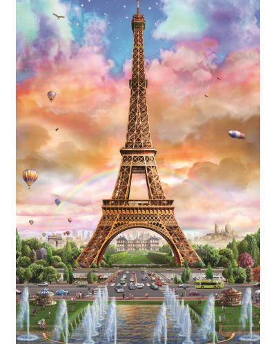 Пъзел Jumbo от 500 части - Айфеловата кула, Париж - 2