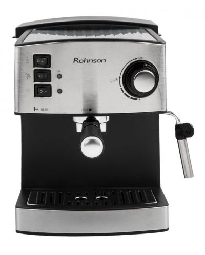 Кафемашина Rohnson - R-980, 20 bar, 1.6 l, сребриста - 1