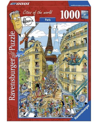 Пъзел Ravensburger от 1000 части - Париж, Frans Le Roux - 1