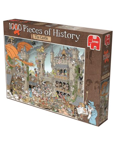 Пъзел Jumbo от 1000 части - Късчета от историята - Замъкът, Деркс - 1