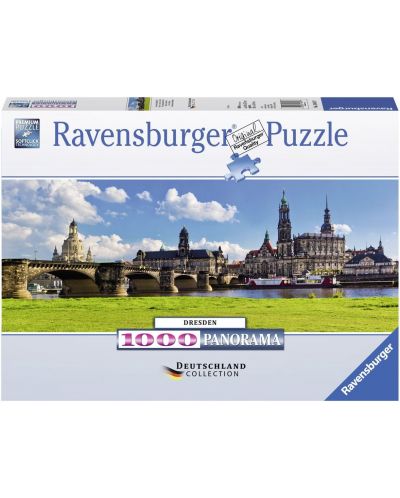 Панорамен пъзел Ravensburger от 1000 части - Дрезден - 1