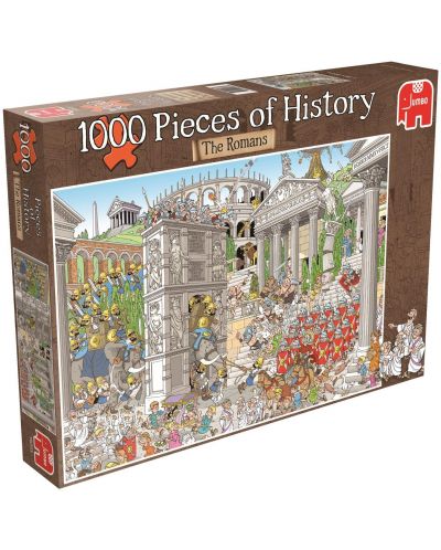 Пъзел Jumbo от 1000 части - Късчета от историята - Римляните, Деркс - 1