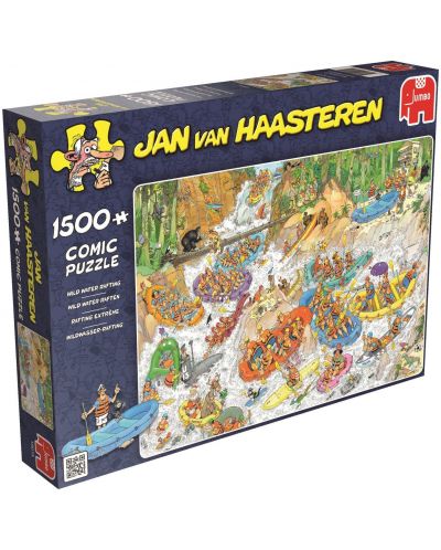 Пъзел Jumbo от 1500 части - Рафтинг в бурни води, Ян ван Хаастерен - 1