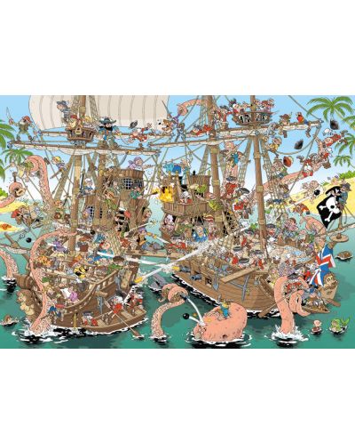 Пъзел Jumbo от 1000 части - Късчета от историята - Пирати, Деркс - 2