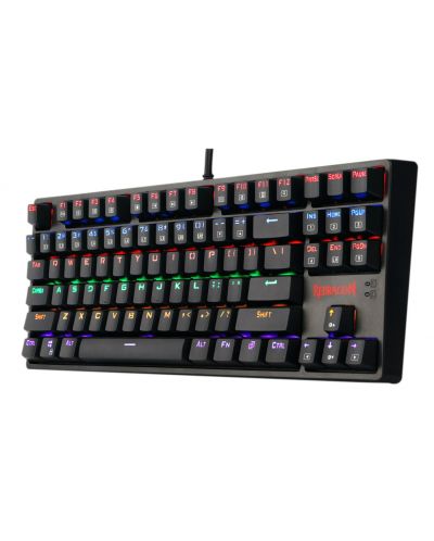 Механична клавиатура Redragon - Daksa K576R-BK, Brown, LED, черна - 3