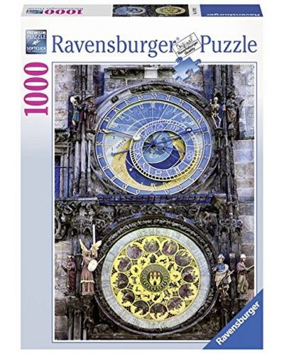 Пъзел Ravensburger от 1000 части - Астрономическия часовник Орлой, Прага - 1