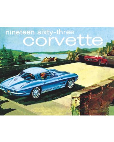 Мини пъзел New York Puzzle от 100 части - Corvette, 1963 - 2