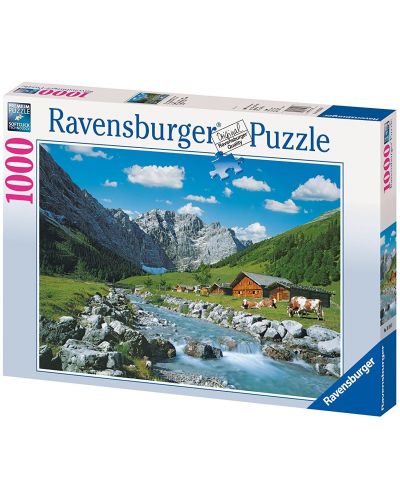 Пъзел Ravensburger от 1000 части - Австрийските планини - 1