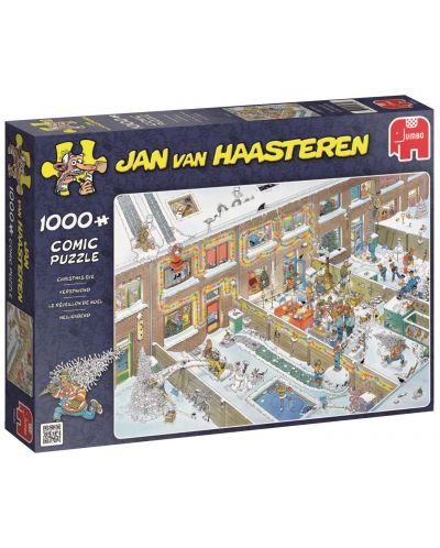 Пъзел Jumbo от 1000 части - Коледа, Ян ван Хаастерен - 1