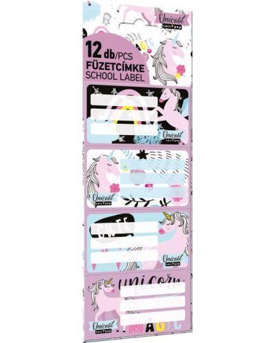 Ученически етикети Lizzy Card - Uni Cool Magic, Lollipop , 12 броя - 1