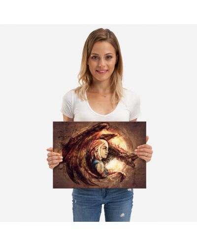 Метален постер Displate - Game of Thrones: Mother of dragons - 2