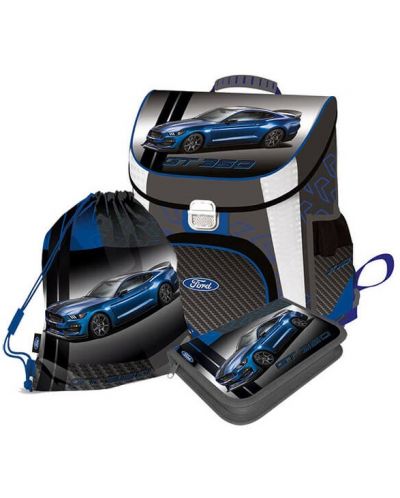 Ученически комплект Lizzy Card - Ford Mustang GT (3 части)