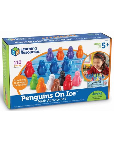 Детска логическа игра Learning Resources - Пингвини върху лед - 1