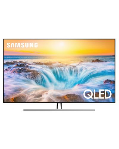 Смарт телевизор Samsung - QE75Q85R 75" 4K Ultra HD QLED, сребрист - 1