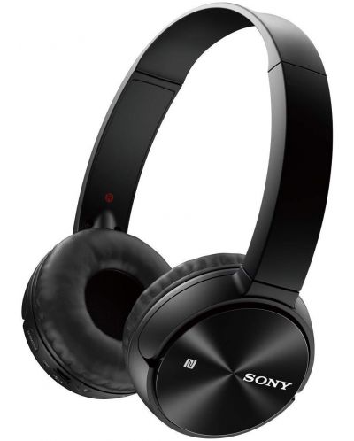 Безжични слушалки Sony - MDR-ZX330BT, черни - 1