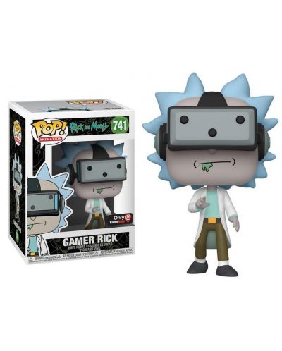 Фигура Funko POP! Animation: Rick and Morty - Gamer Rick (with VR) (Special Edition) #741 - 2