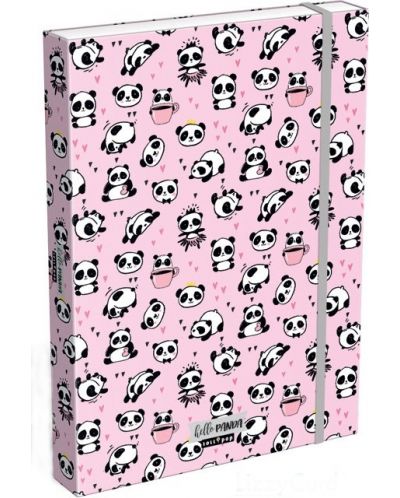 Кутия с ластик Lizzy Card A4 –Hello Panda, Lollipop - 1