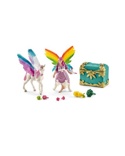 Комплект аксесоари Schleich Bayala - Лиз с пегас и аксесоари