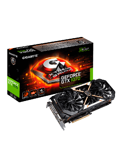 Видеокарта Gigabyte - GeForce GTX 1070 Xtreme Edition, 8GB, GDDR5