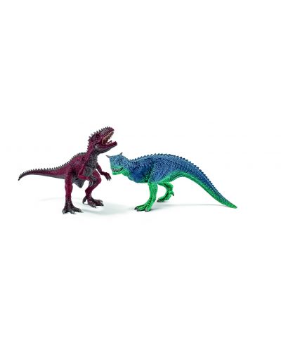 Фигурка Schleich от серията Аксесоари към Динозаври: Комплект - Карнотавър и Гиганотозавър - малки - 1